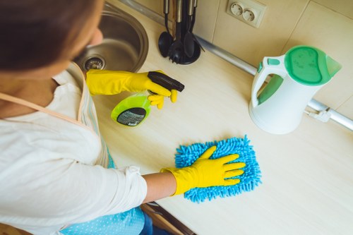 Rug cleaning service in New Addington improving a living room rug