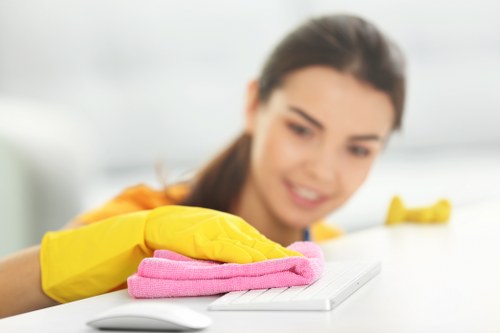 Carpet cleaning service terms section with legal and liability focus